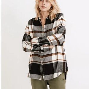 Madewell Plaid Sunday Shirt, Bromley Plaid, XL